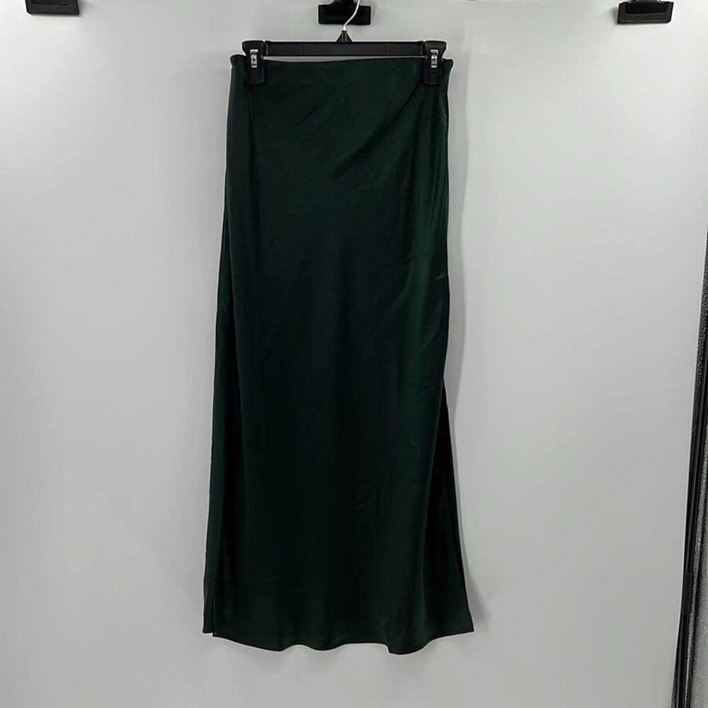 Madewell Women's Solana Slip Maxi Skirt - Green - 0 - New with tags